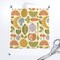 Vintage Food Retro Green Yellow Orange Purple Fruit Veggies Apple Carrots Bananas Peas Mushroom Custom Printed Fabric by Spoonflower Various Fabrics by the Yard or Fat Quarter